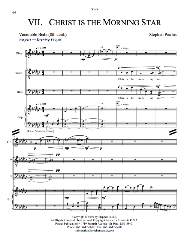 Christ Is The Morning Star (CANTICUM NOVUM)