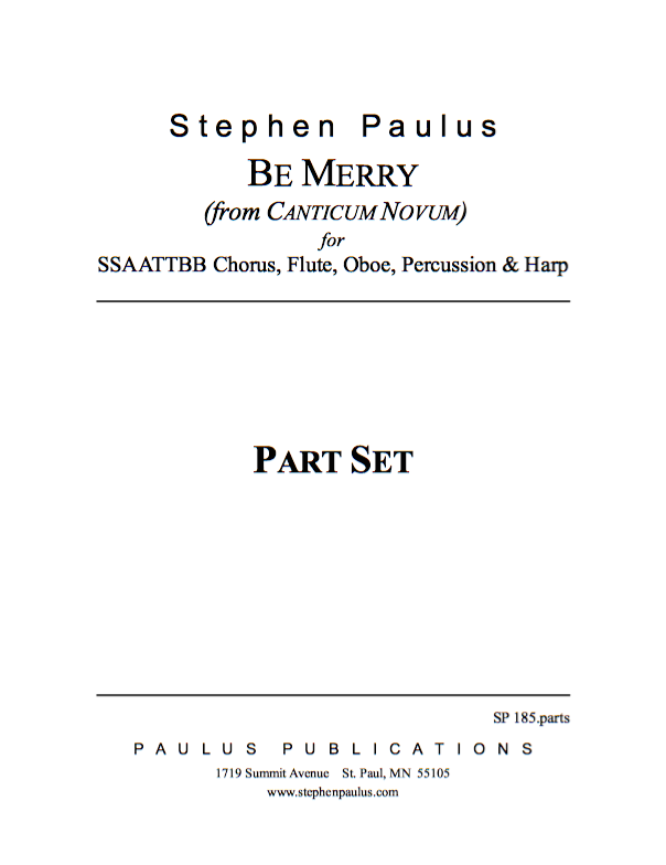 Be Merry (CANTICUM NOVUM)