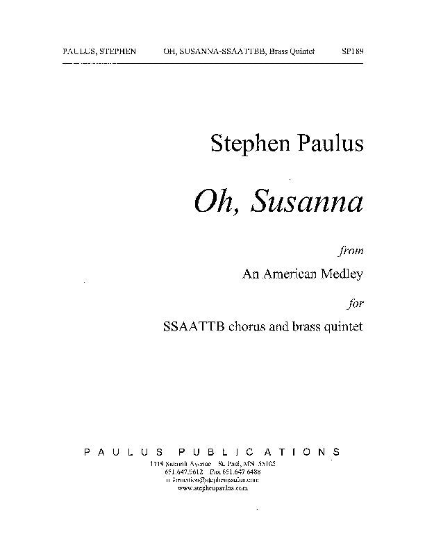 Oh, Susanna (An American Medley)
