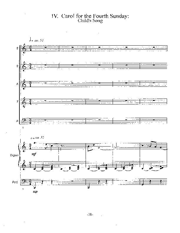 Child's Song (Four Advent Carols)