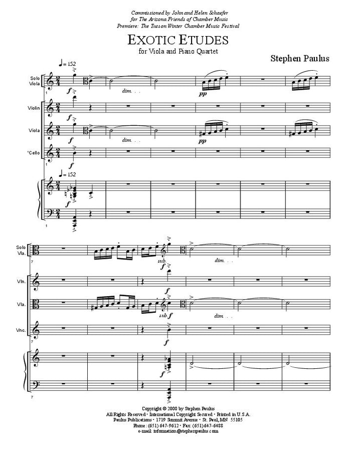 Exotic Etudes