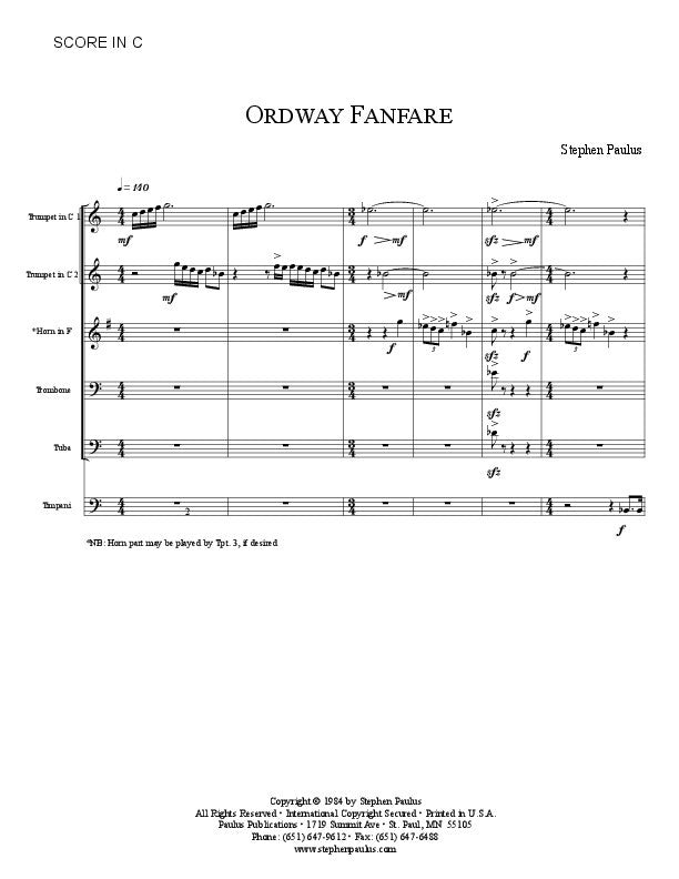 Ordway Fanfare