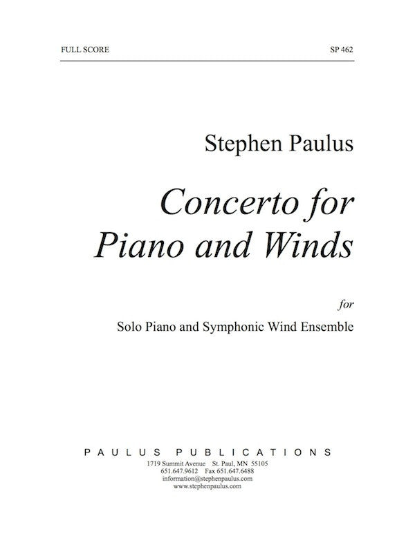 Concerto for Piano and Winds