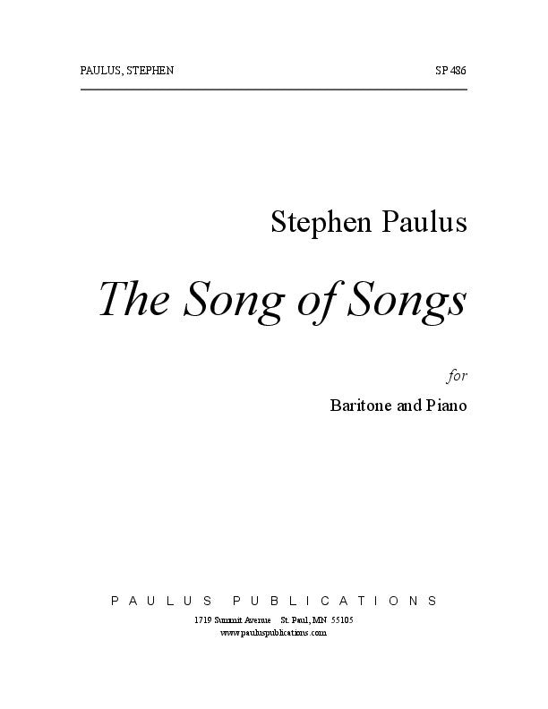 The Song of Songs – Stephen Paulus Music