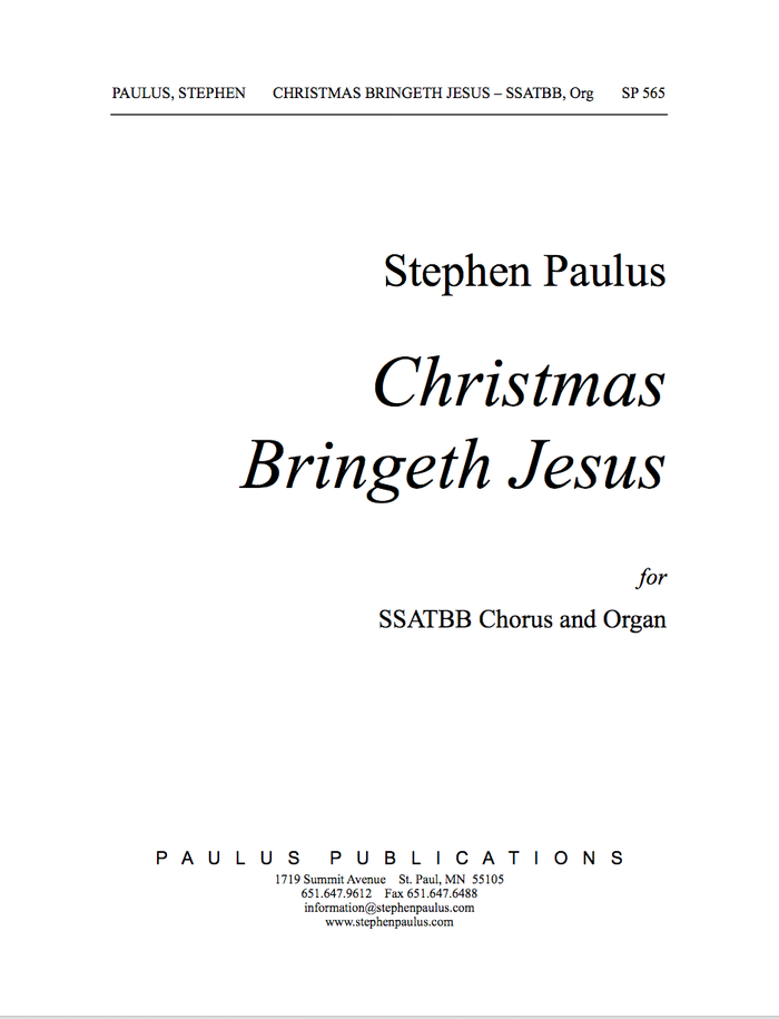 Christmas Bringeth Jesus