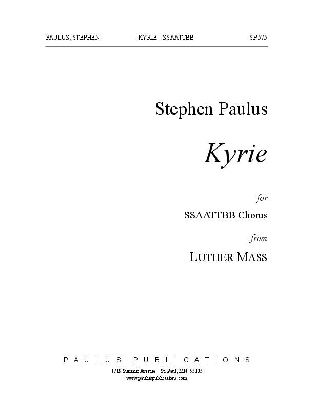 Kyrie (LUTHER MASS)