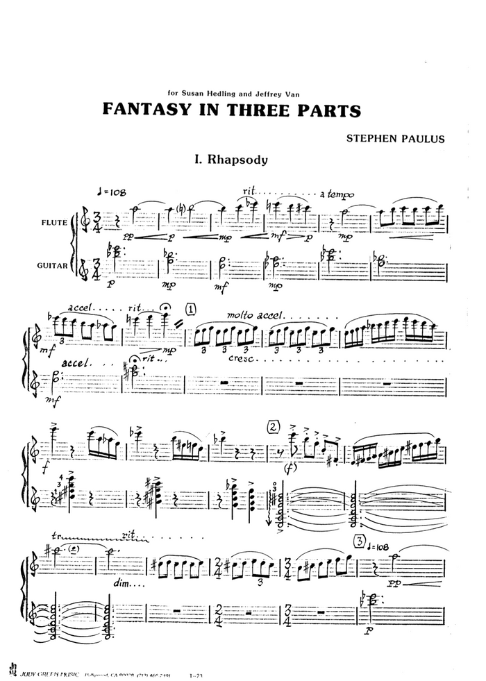 Fantasy in Three Parts