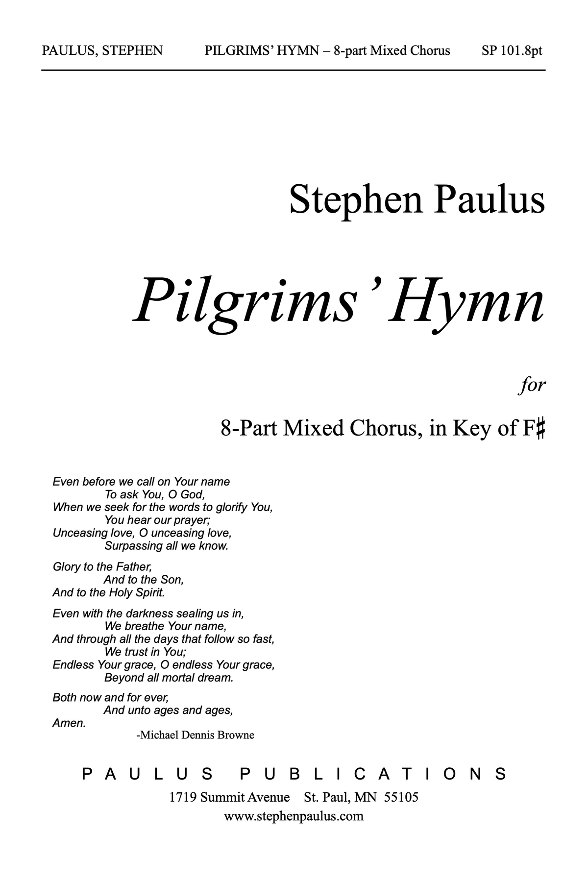 Pilgrims' Hymn