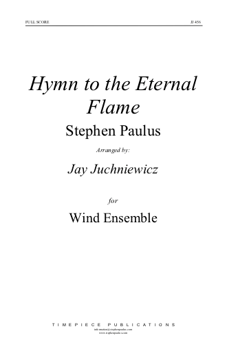 Hymn to the Eternal Flame (arranged for Wind Ensemble)