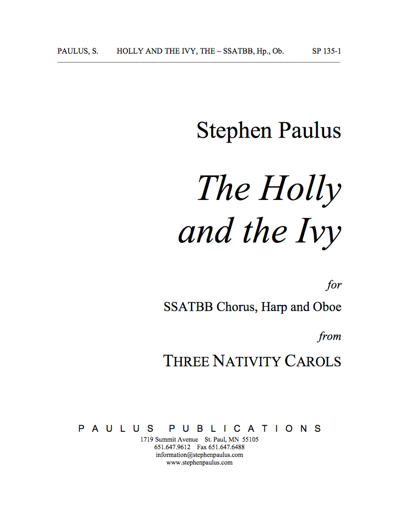 The Holly & the Ivy (THREE NATIVITY CAROLS)