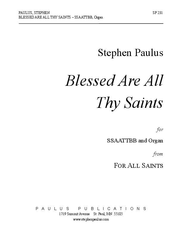 Blessed Are All the Saints (FOR ALL SAINTS)