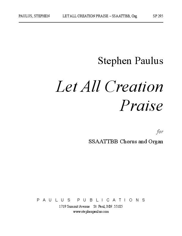 Let All Creation Praise