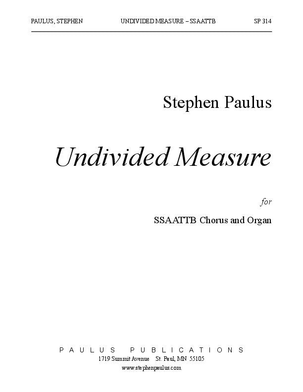 Undivided Measure