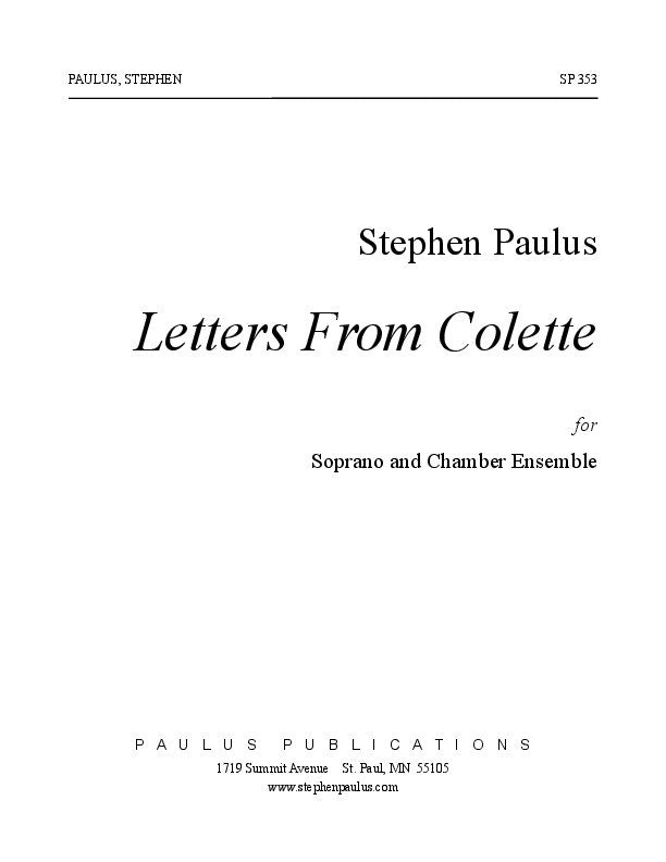 Letters from Colette