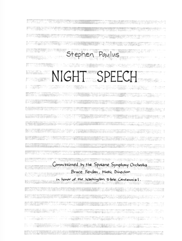 Night Speech