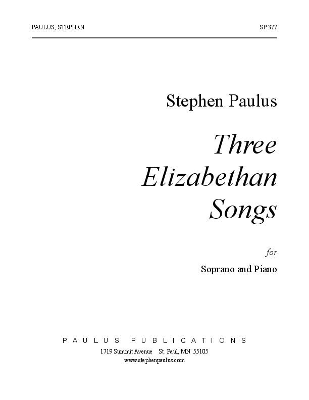 Three Elizabethan Songs