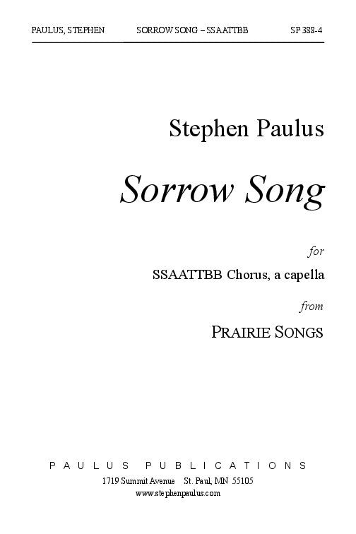 Sorrow Song (PRAIRIE SONGS)