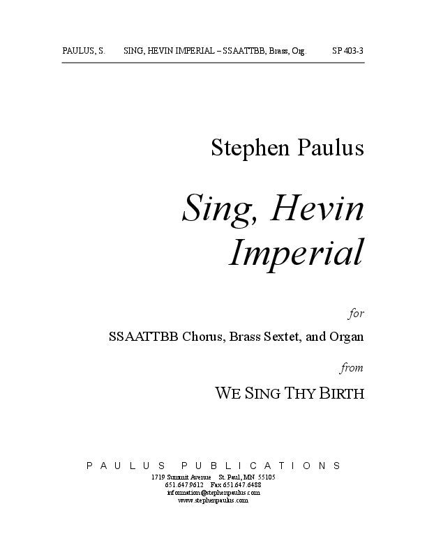 Sing, Hevin Imperial (WE SING THY BIRTH)