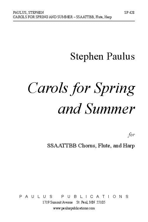 Carols for Spring and Summer