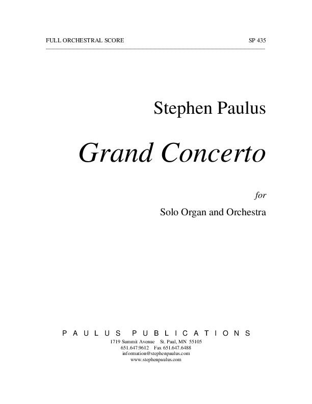 Grand Concerto for Organ and Orchestra