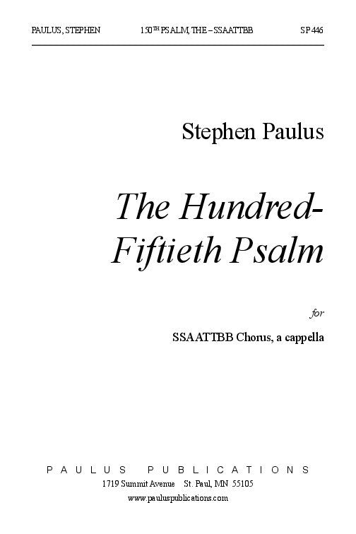 The Hundred-Fiftieth Psalm