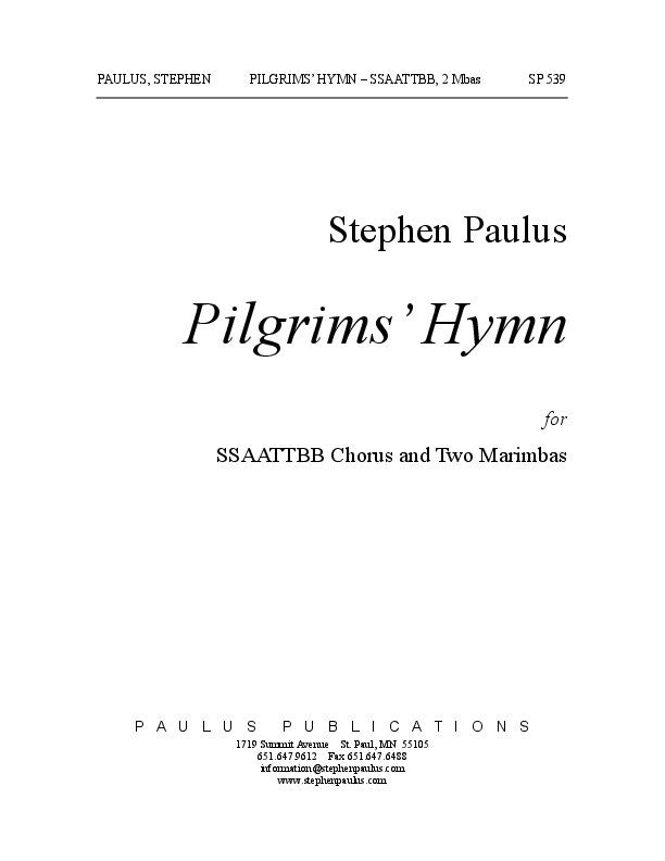 Pilgrims' Hymn (2 Marimbas)