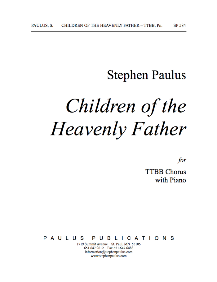 Children of the Heavenly Father (TTBB)