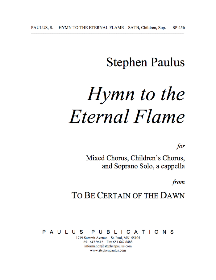 Hymn to the Eternal Flame