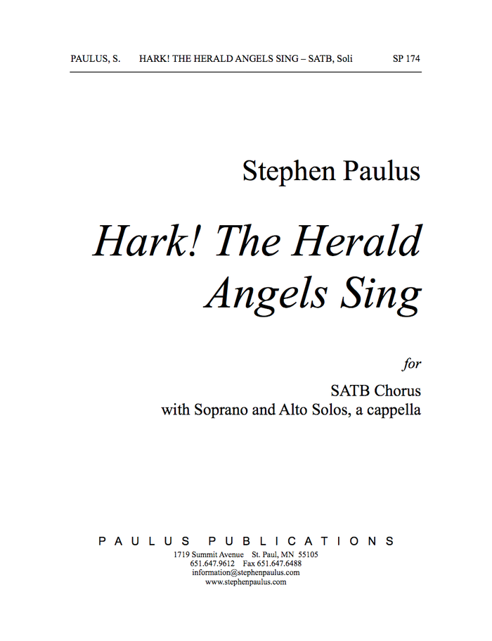 Hark! The Herald Angels Sing (a cappella version)