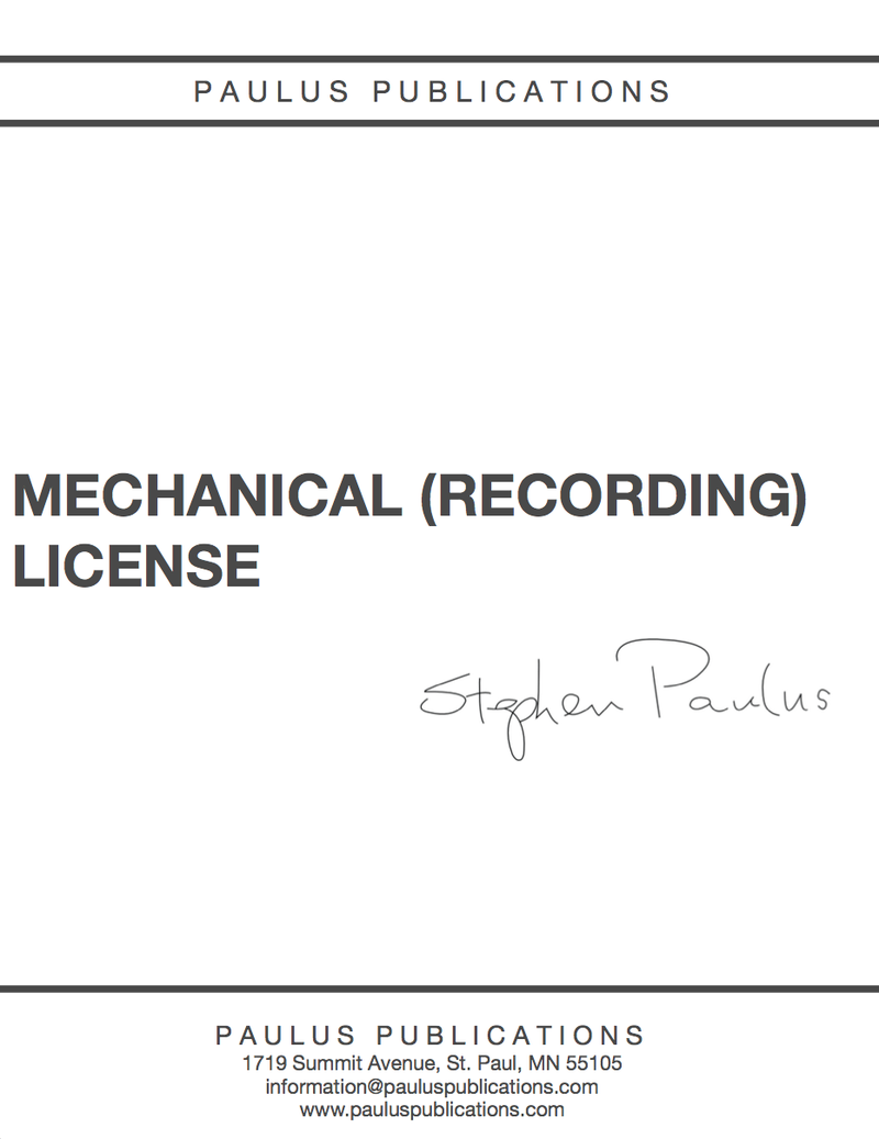The Old Church recording (mechanical) license