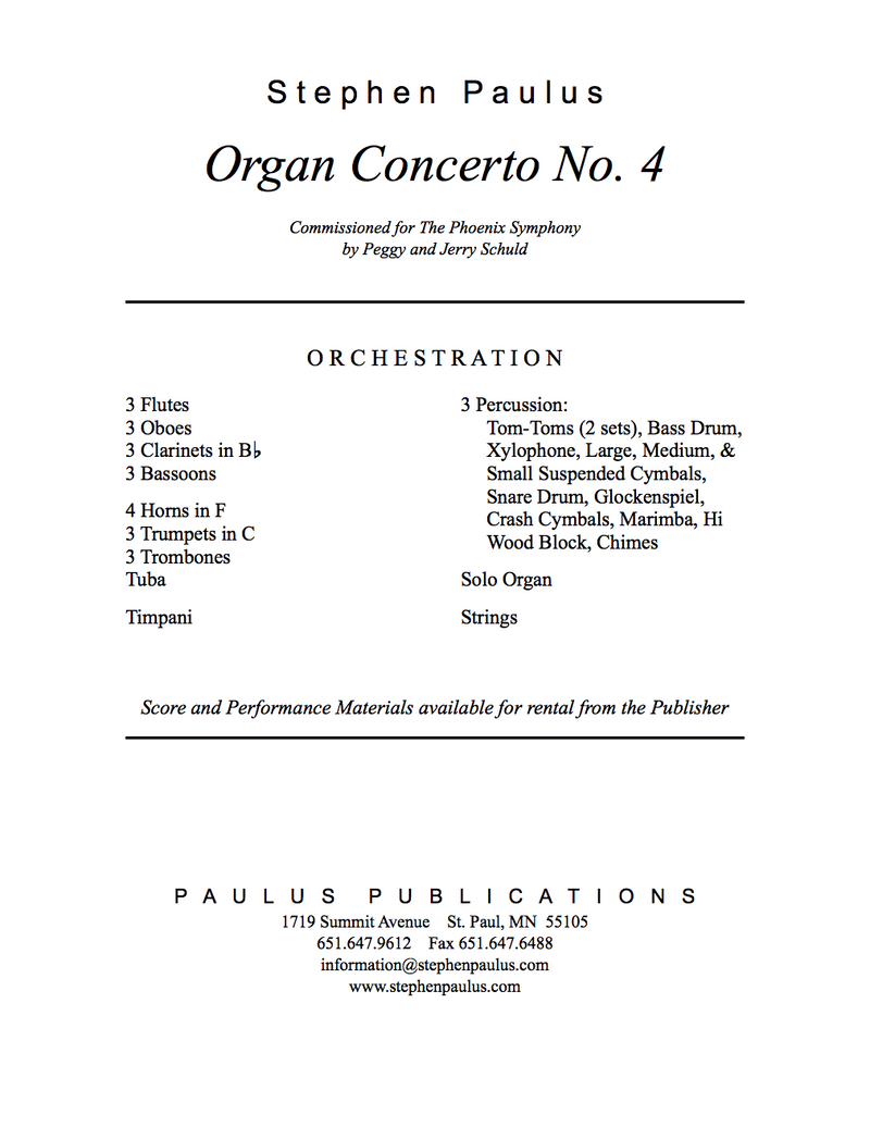 Organ Concerto No. 4