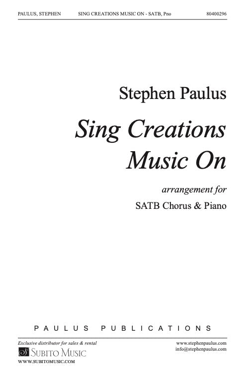 Sing Creations Music On (arranged by Drew Collins)